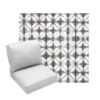 Deep Seating Patio Chair Cushions | Center Seam Style | Sunbrella