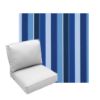 Deep Seating Patio Chair Cushions | Center Seam Style | Sunbrella