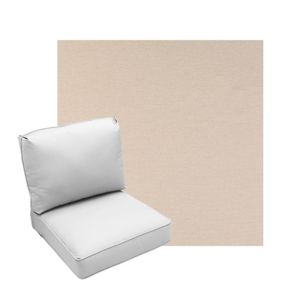 Deep Seating Patio Chair Cushions | Center Seam Style | Sunbrella