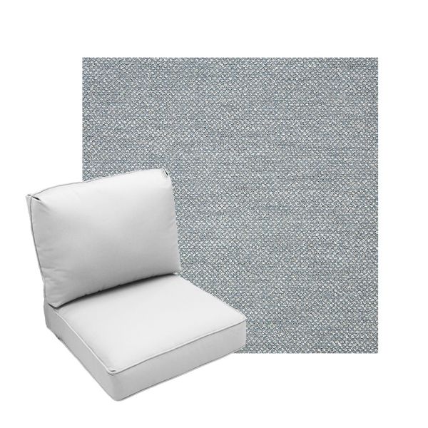Deep Seating Patio Chair Cushions | Center Seam Style | Sunbrella