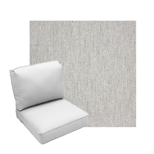 Deep Seating Patio Chair Cushions | Center Seam Style | Sunbrella
