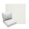 Deep Seating Patio Chair Cushions | Center Seam Style | Sunbrella