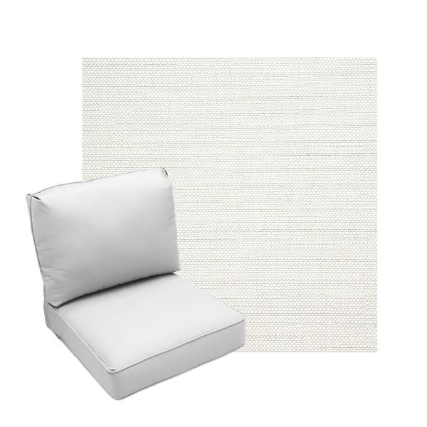 Deep Seating Patio Chair Cushions | Center Seam Style | Sunbrella