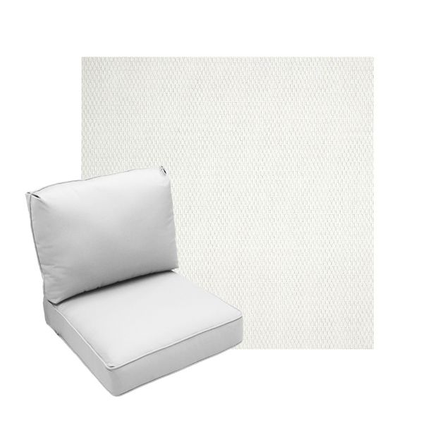 Deep Seating Patio Chair Cushions | Center Seam Style | Sunbrella