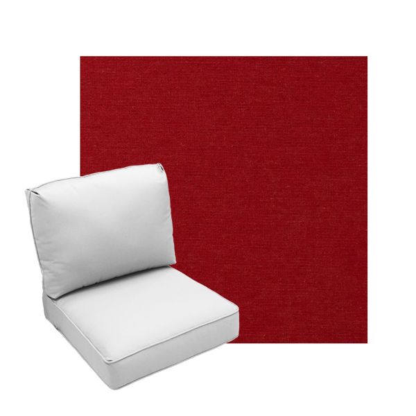 Deep Seating Patio Chair Cushions | Center Seam Style | Sunbrella