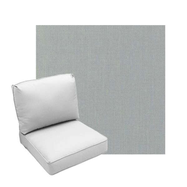 Deep Seating Patio Chair Cushions | Center Seam Style | Sunbrella