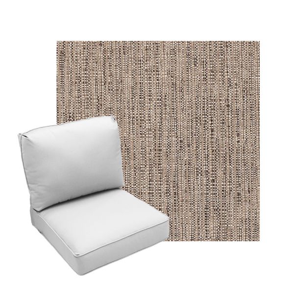 Deep Seating Patio Chair Cushions | Center Seam Style | Sunbrella