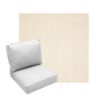 Deep Seating Patio Chair Cushions | Center Seam Style | Sunbrella