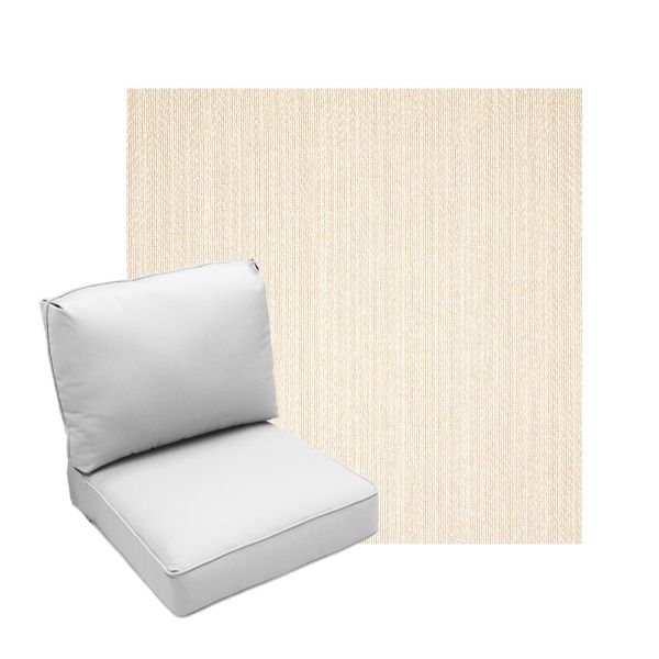 Deep Seating Patio Chair Cushions | Center Seam Style | Sunbrella