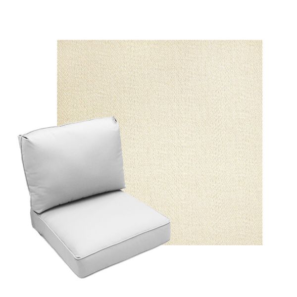 Deep Seating Patio Chair Cushions | Center Seam Style | Sunbrella
