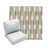 Deep Seating Patio Chair Cushions | Center Seam Style | Sunbrella