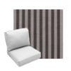 Deep Seating Patio Chair Cushions | Center Seam Style | Sunbrella