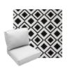 Deep Seating Patio Chair Cushions | Center Seam Style | Sunbrella
