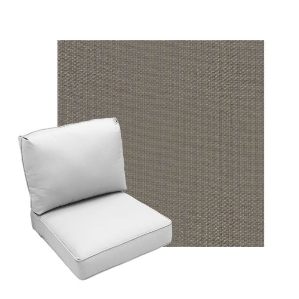 Deep Seating Patio Chair Cushions | Center Seam Style | Sunbrella