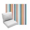 Deep Seating Patio Chair Cushions | Center Seam Style | Sunbrella