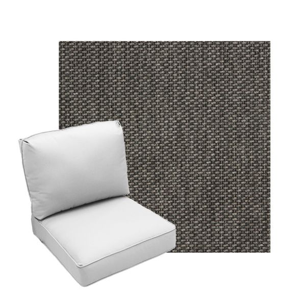 Deep Seating Patio Chair Cushions | Center Seam Style | Sunbrella