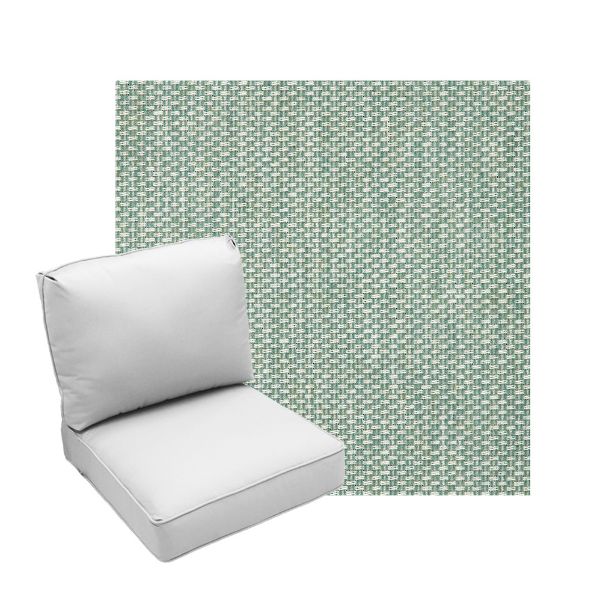 Deep Seating Patio Chair Cushions | Center Seam Style | Sunbrella