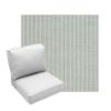 Deep Seating Patio Chair Cushions | Center Seam Style | Sunbrella