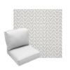 Deep Seating Patio Chair Cushions | Center Seam Style | Sunbrella