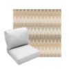 Deep Seating Patio Chair Cushions | Center Seam Style | Sunbrella