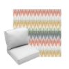 Deep Seating Patio Chair Cushions | Center Seam Style | Sunbrella
