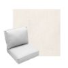 Deep Seating Patio Chair Cushions | Center Seam Style | Sunbrella