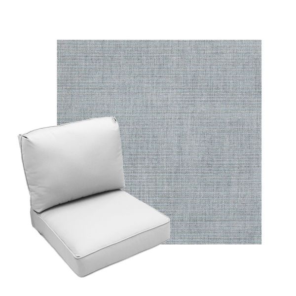 Deep Seating Patio Chair Cushions | Center Seam Style | Sunbrella