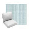 Deep Seating Patio Chair Cushions | Center Seam Style | Sunbrella