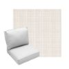 Deep Seating Patio Chair Cushions | Center Seam Style | Sunbrella