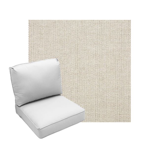 Deep Seating Patio Chair Cushions | Center Seam Style | Sunbrella