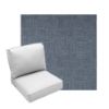 Deep Seating Patio Chair Cushions | Center Seam Style | Sunbrella