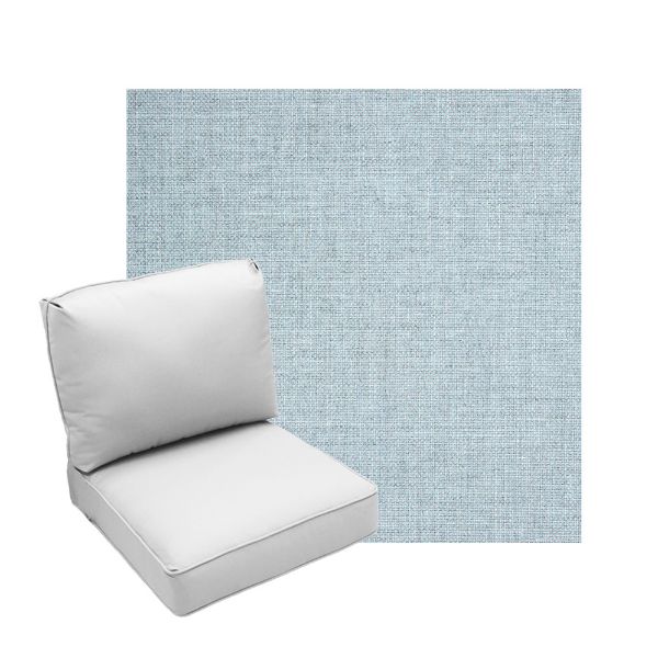 Deep Seating Patio Chair Cushions | Center Seam Style | Sunbrella