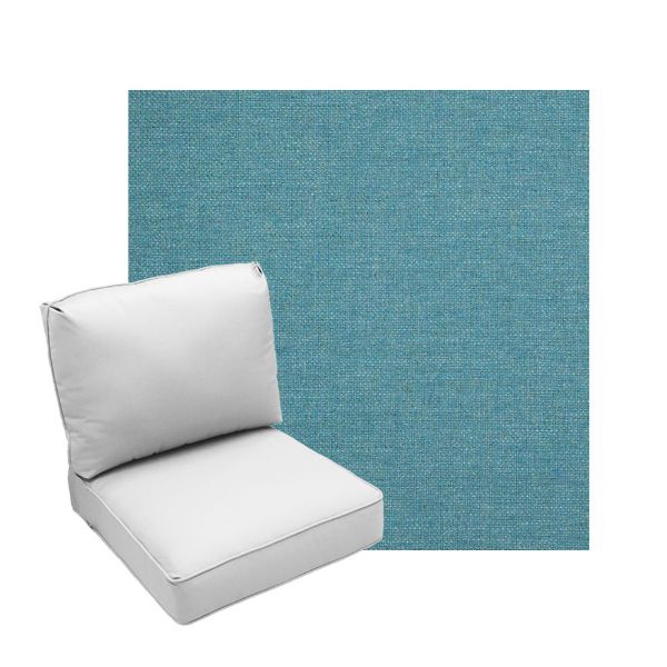 Deep Seating Patio Chair Cushions | Center Seam Style | Sunbrella