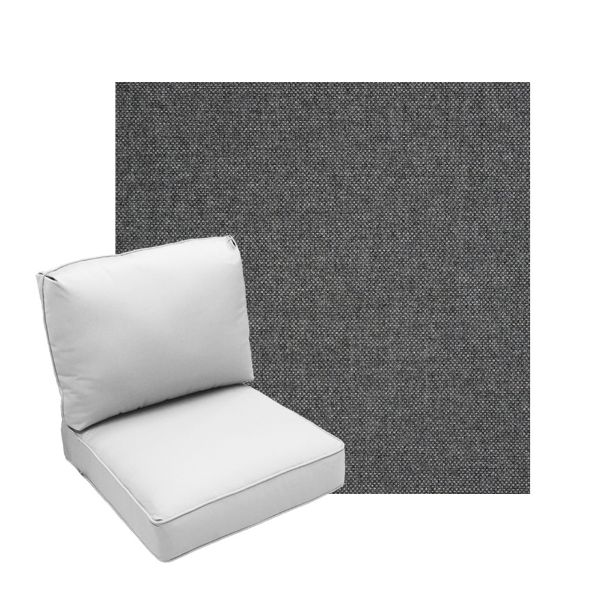 Deep Seating Patio Chair Cushions | Center Seam Style | Sunbrella