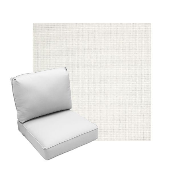 Deep Seating Patio Chair Cushions | Center Seam Style | Sunbrella