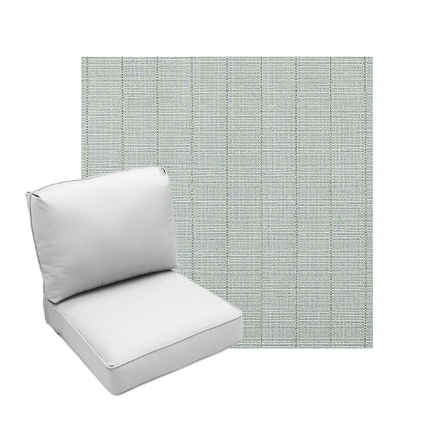 Deep Seating Patio Chair Cushions | Center Seam Style | Sunbrella