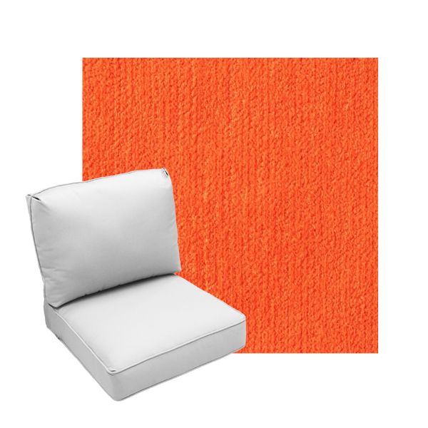 Deep Seating Patio Chair Cushions | Center Seam Style | Sunbrella