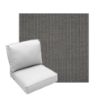 Deep Seating Patio Chair Cushions | Center Seam Style | Sunbrella