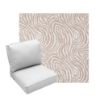 Deep Seating Patio Chair Cushions | Center Seam Style | Sunbrella