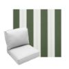 Deep Seating Patio Chair Cushions | Center Seam Style | Sunbrella