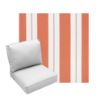 Deep Seating Patio Chair Cushions | Center Seam Style | Sunbrella