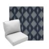 Deep Seating Patio Chair Cushions | Center Seam Style | Sunbrella