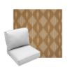 Deep Seating Patio Chair Cushions | Center Seam Style | Sunbrella