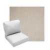 Deep Seating Patio Chair Cushions | Center Seam Style | Sunbrella