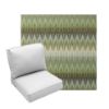 Deep Seating Patio Chair Cushions | Center Seam Style | Sunbrella