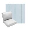 Deep Seating Patio Chair Cushions | Center Seam Style | Sunbrella