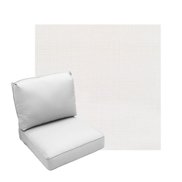 Deep Seating Patio Chair Cushions | Center Seam Style | Sunbrella