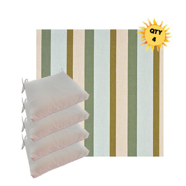 Outdoor Dining Chair Cushions in Sunbrella Outdoor Fabrics - Order in Sets of 4