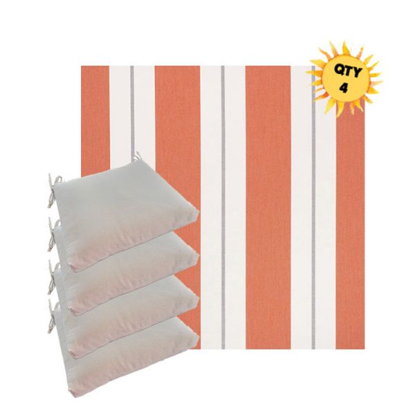 Picture of Relate Persimmon Patio Seat Cushion Bundle