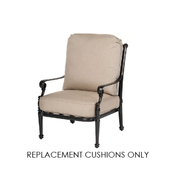 Gensun Grand Terrace High Back Club Chair Replacement Cushions